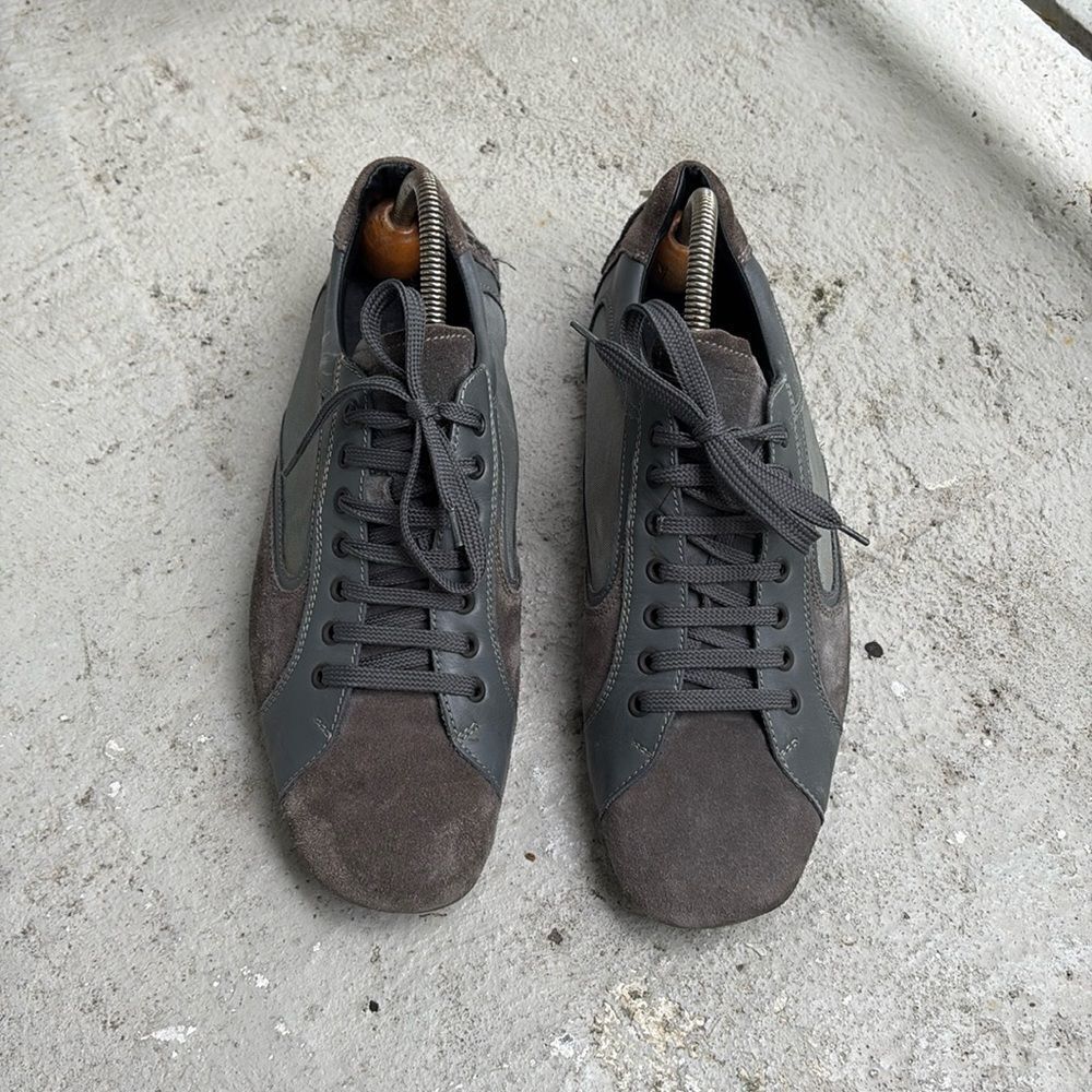 Ermenegildo Zegna leather n suede sneakers